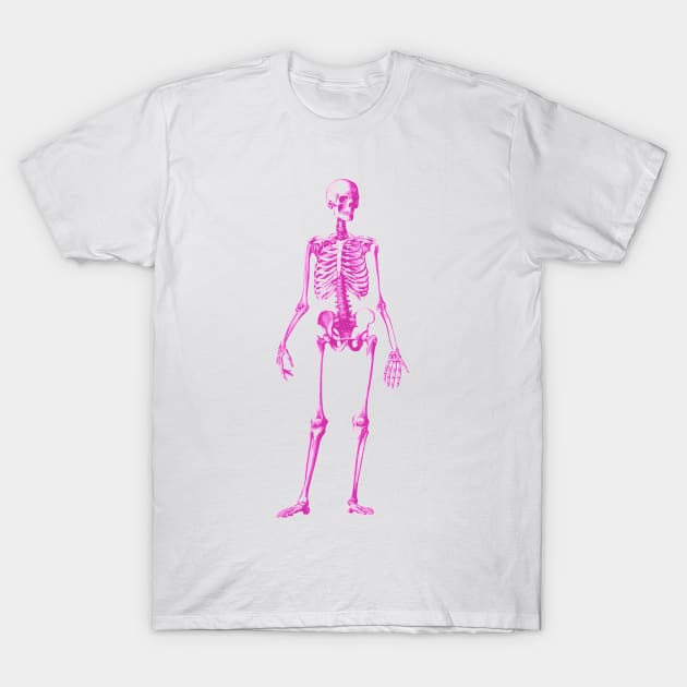 Pink skeleton shirt best sale